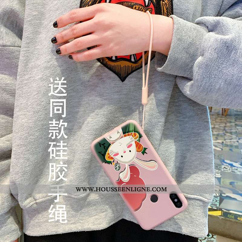Coque Xiaomi Redmi Note 5 Fluide Doux Silicone Rouge Petit Incassable Lapin Téléphone Portable Bleu