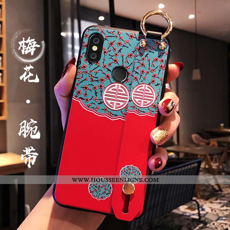Coque Xiaomi Redmi Note 5 Légère Fluide Doux Protection Style Chinois Rouge Téléphone Portable