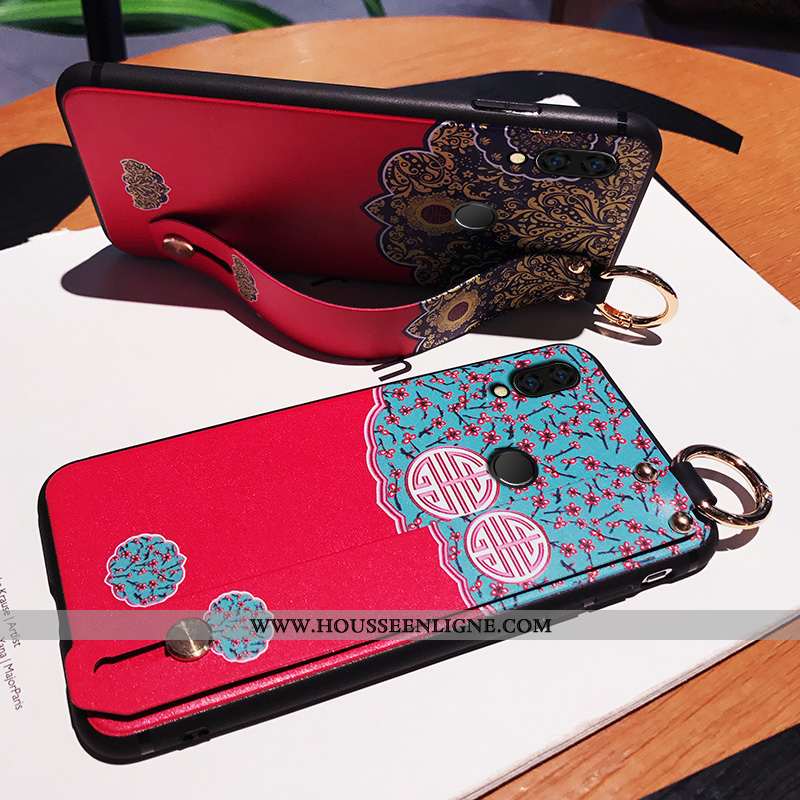 Coque Xiaomi Redmi Note 5 Légère Fluide Doux Protection Style Chinois Rouge Téléphone Portable
