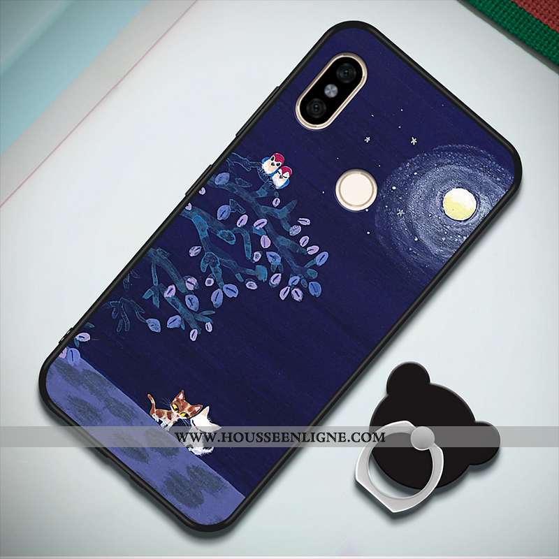 Coque Xiaomi Redmi Note 5 Mode Personnalité Étui Incassable Petit Rouge Noir