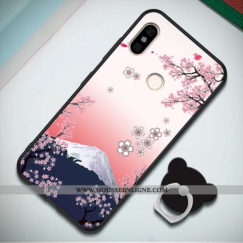 Coque Xiaomi Redmi Note 5 Mode Personnalité Étui Incassable Petit Rouge Noir