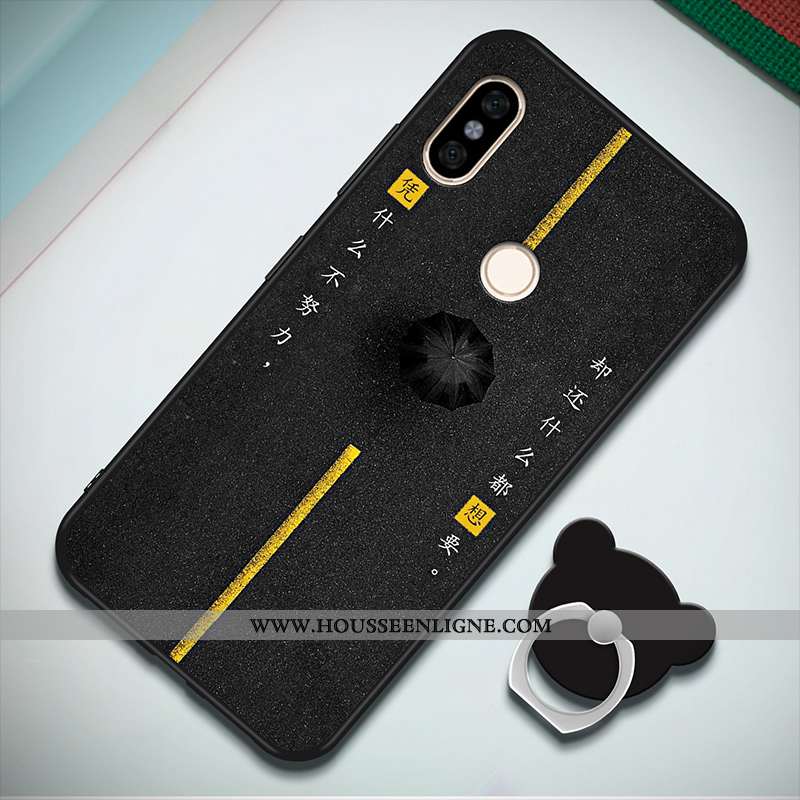 Coque Xiaomi Redmi Note 5 Mode Personnalité Étui Incassable Petit Rouge Noir