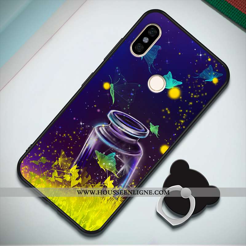Coque Xiaomi Redmi Note 5 Mode Personnalité Étui Incassable Petit Rouge Noir