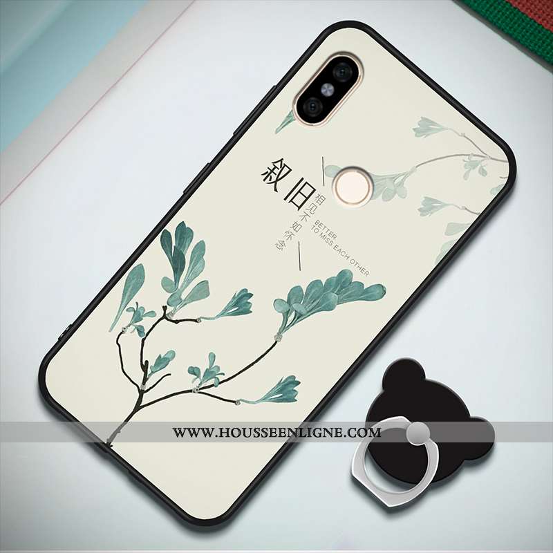 Coque Xiaomi Redmi Note 5 Mode Personnalité Étui Incassable Petit Rouge Noir