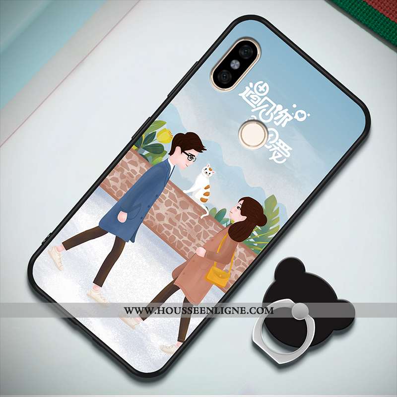 Coque Xiaomi Redmi Note 5 Mode Personnalité Étui Incassable Petit Rouge Noir