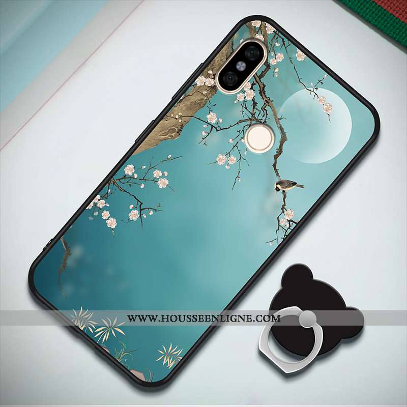 Coque Xiaomi Redmi Note 5 Mode Personnalité Étui Incassable Petit Rouge Noir