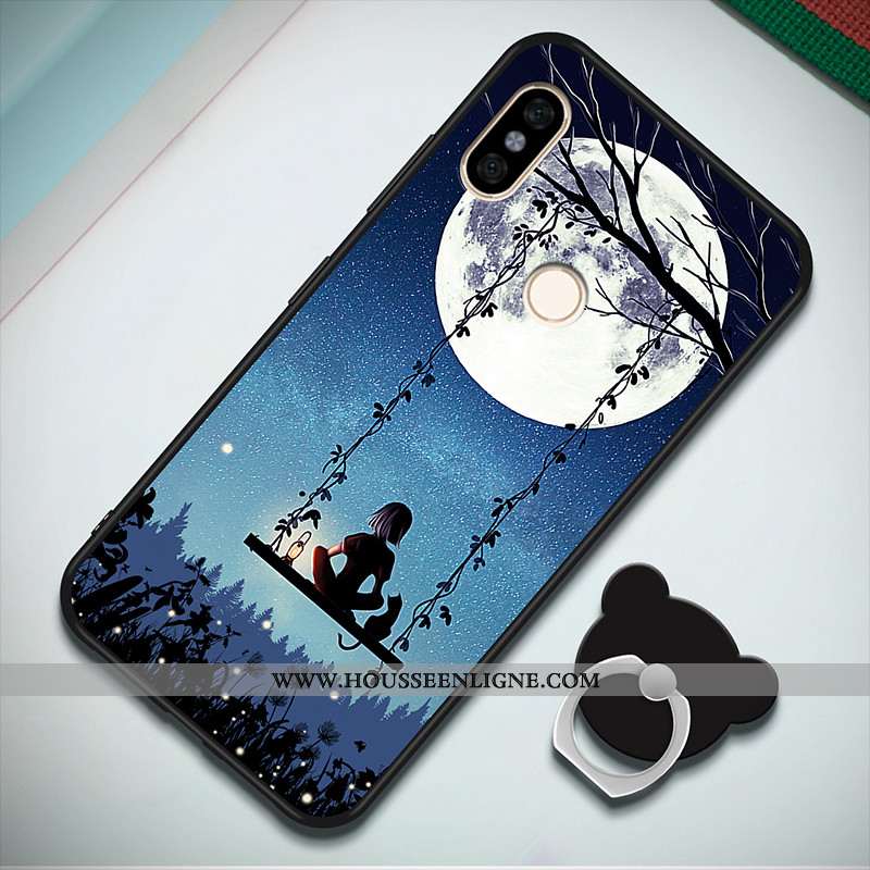 Coque Xiaomi Redmi Note 5 Mode Personnalité Étui Incassable Petit Rouge Noir