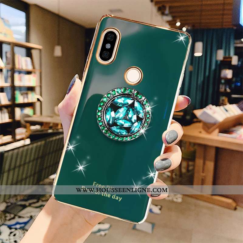 Coque Xiaomi Redmi Note 5 Mode Protection Étui Fluide Doux Gris Frais Net Rouge Verte