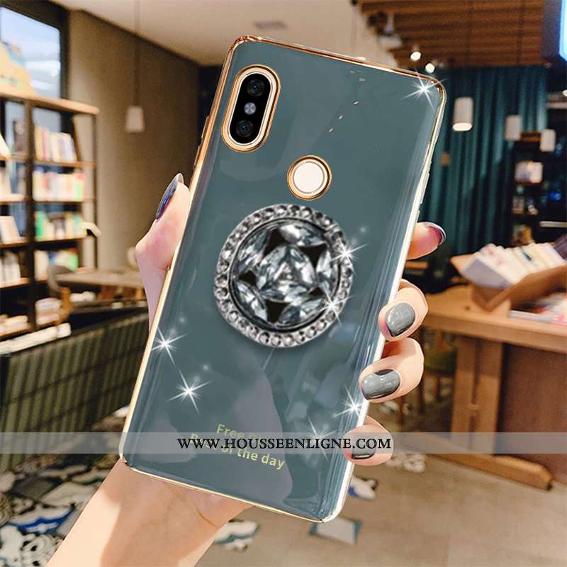 Coque Xiaomi Redmi Note 5 Mode Protection Étui Fluide Doux Gris Frais Net Rouge Verte