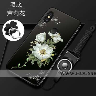 Coque Xiaomi Redmi Note 5 Protection Délavé En Daim Rouge Incassable Étui Petit Haute