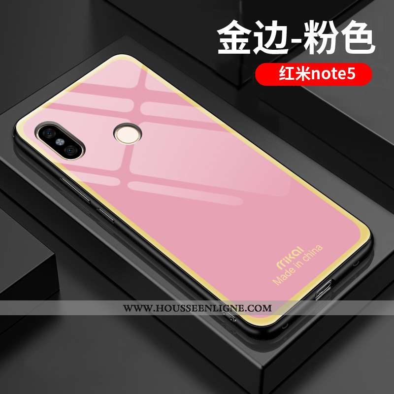 Coque Xiaomi Redmi Note 5 Tendance Légère Simple Silicone Amoureux Téléphone Portable Difficile Vert