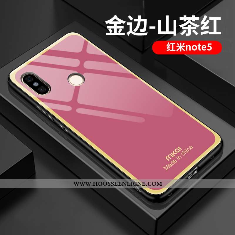 Coque Xiaomi Redmi Note 5 Tendance Légère Simple Silicone Amoureux Téléphone Portable Difficile Vert
