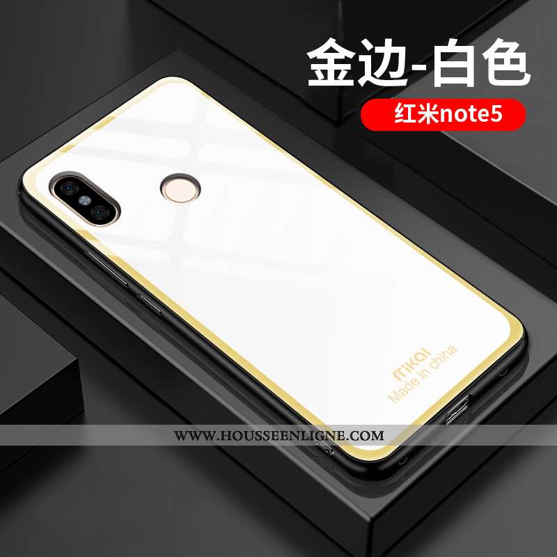 Coque Xiaomi Redmi Note 5 Tendance Légère Simple Silicone Amoureux Téléphone Portable Difficile Vert