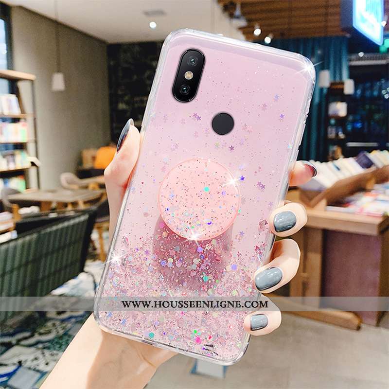 Coque Xiaomi Redmi Note 6 Pro Créatif Fluide Doux Protection Mode Tout Compris Transparent Étui Vert