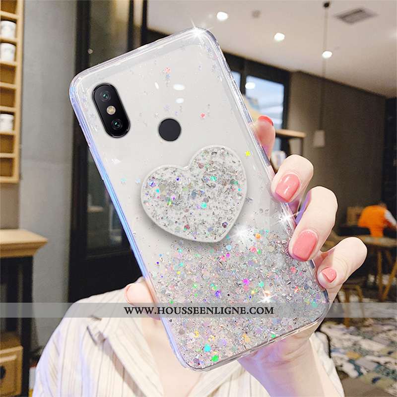 Coque Xiaomi Redmi Note 6 Pro Créatif Fluide Doux Protection Mode Tout Compris Transparent Étui Vert