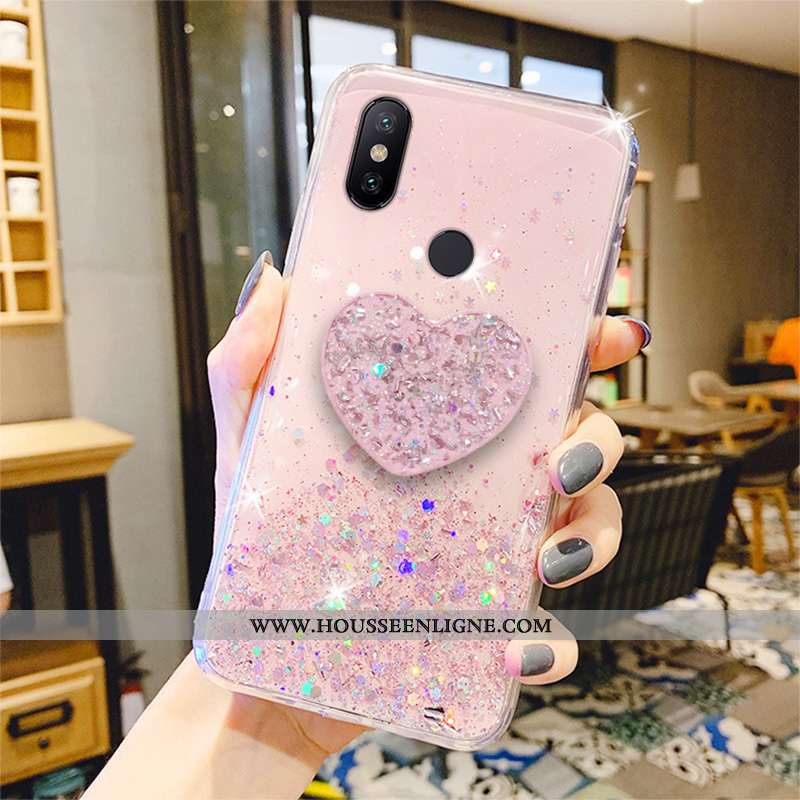 Coque Xiaomi Redmi Note 6 Pro Créatif Fluide Doux Protection Mode Tout Compris Transparent Étui Vert