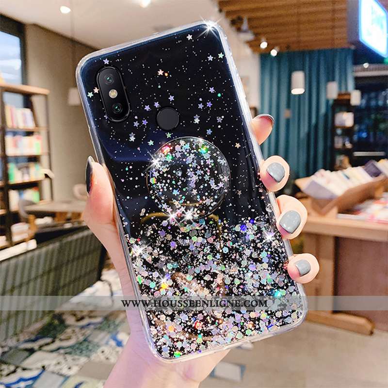 Coque Xiaomi Redmi Note 6 Pro Créatif Fluide Doux Protection Mode Tout Compris Transparent Étui Vert