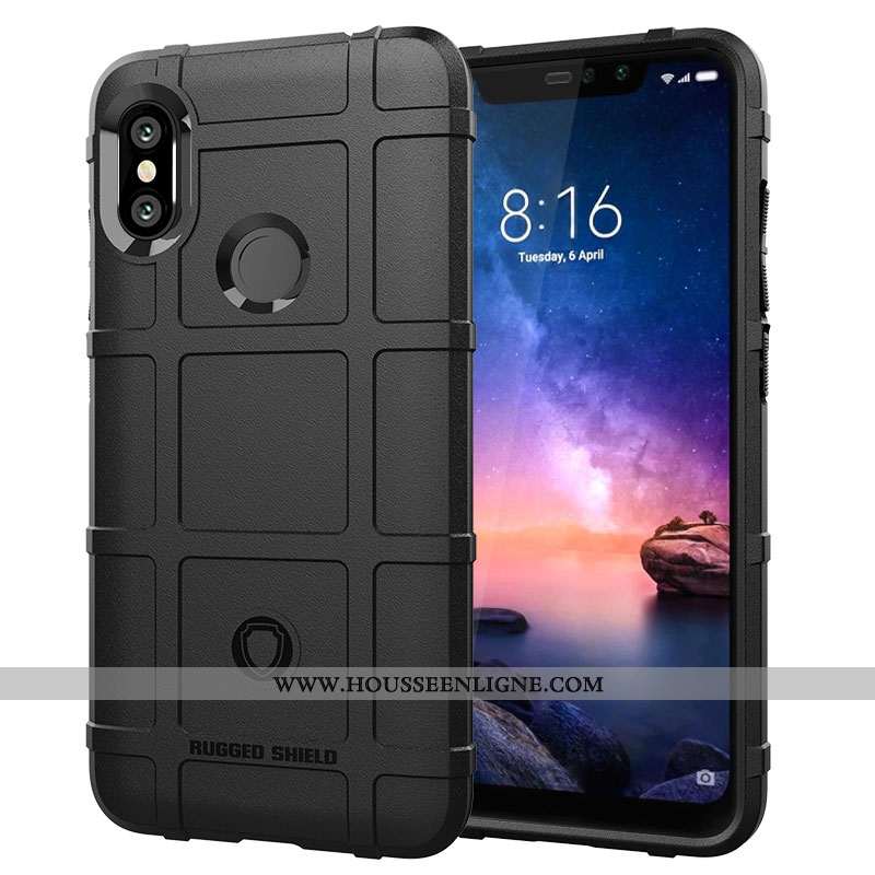 Coque Xiaomi Redmi Note 6 Pro Créatif Tendance Gris Rouge Petit Personnalité Protection