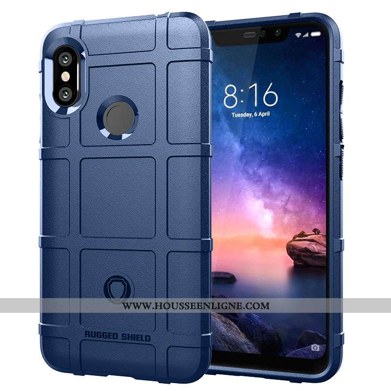 Coque Xiaomi Redmi Note 6 Pro Créatif Tendance Gris Rouge Petit Personnalité Protection