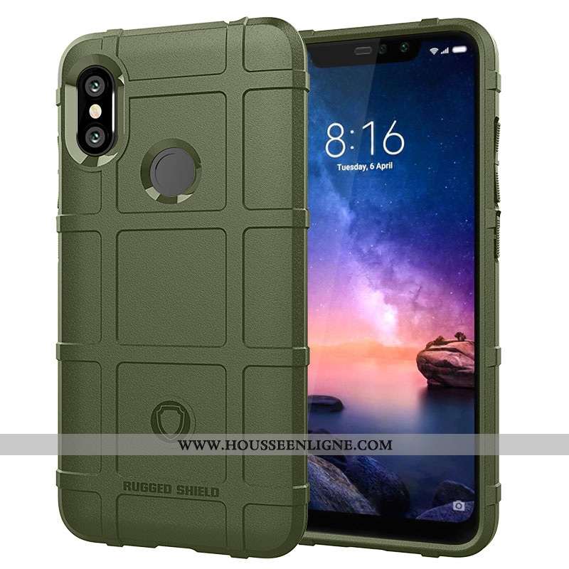 Coque Xiaomi Redmi Note 6 Pro Créatif Tendance Gris Rouge Petit Personnalité Protection