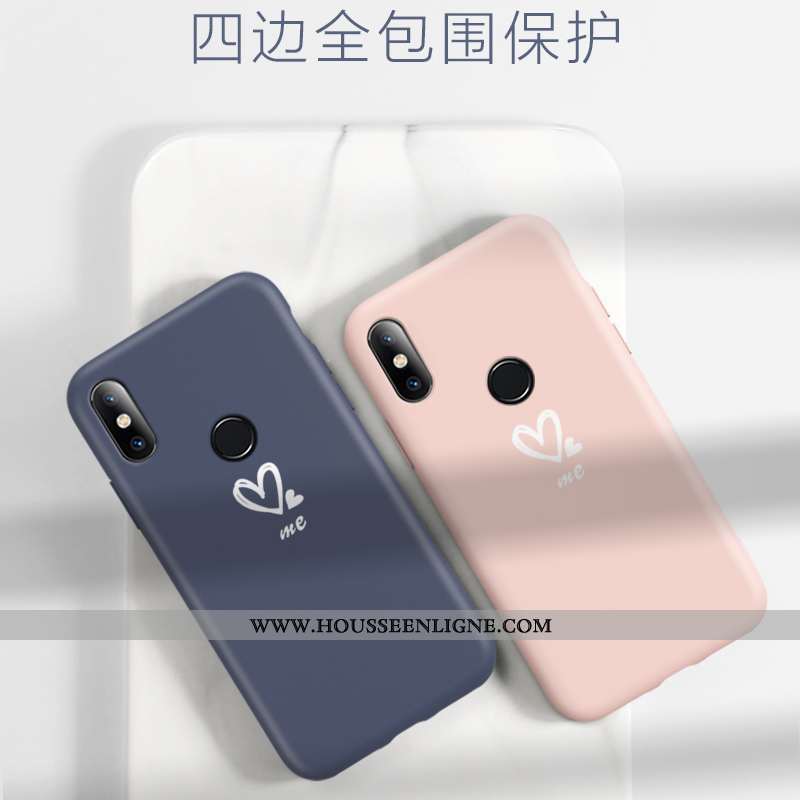 Coque Xiaomi Redmi Note 6 Pro Mode Protection Incassable Fluide Doux Vent Ultra Tendance Noir