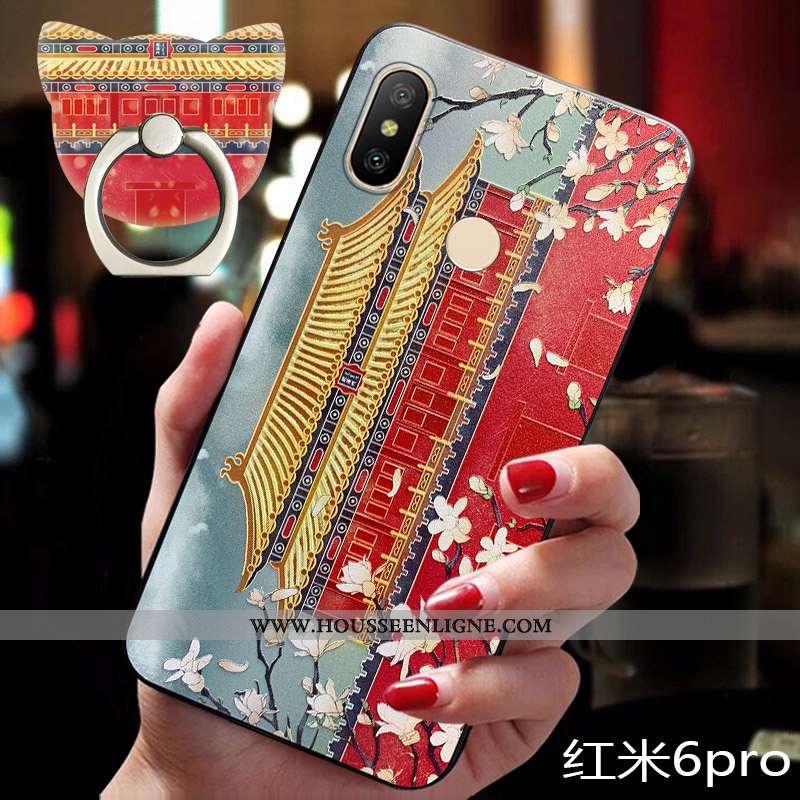 Coque Xiaomi Redmi Note 6 Pro Silicone Protection Nouveau Personnalité Tendance Téléphone Portable É