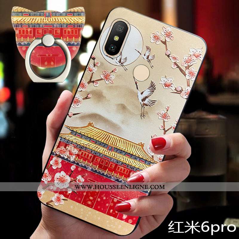 Coque Xiaomi Redmi Note 6 Pro Silicone Protection Nouveau Personnalité Tendance Téléphone Portable É