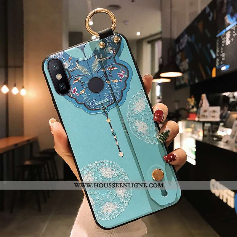 Coque Xiaomi Redmi Note 6 Pro Silicone Protection Rouge Petit Téléphone Portable Bleu Tout Compris