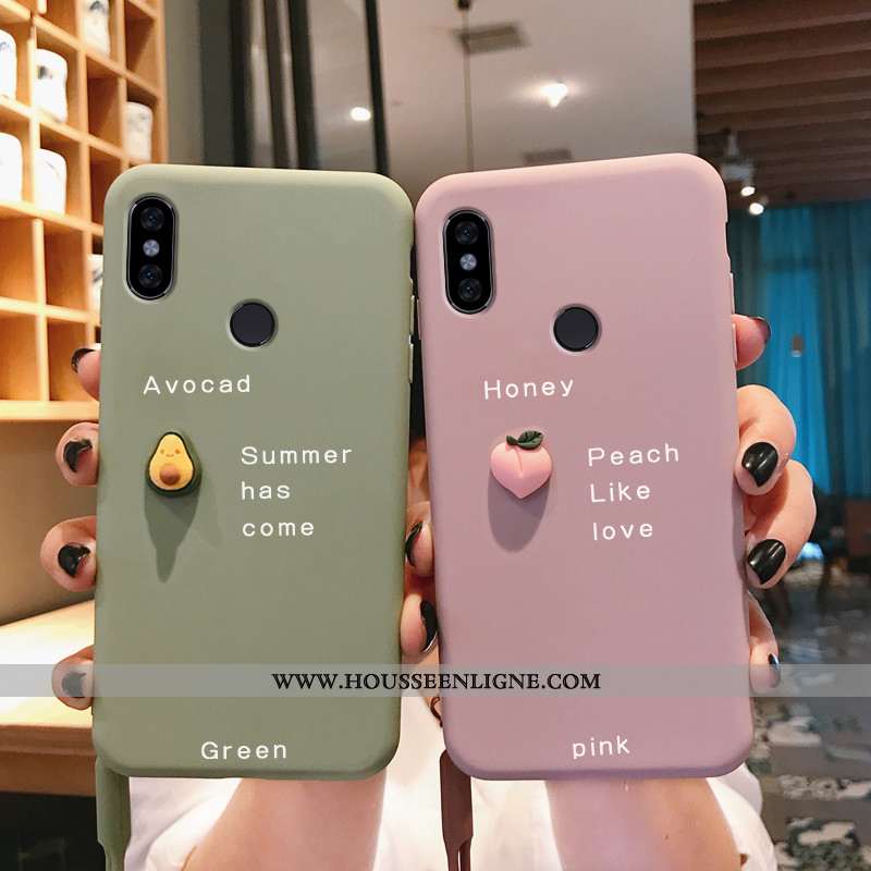 Coque Xiaomi Redmi Note 6 Pro Ultra Tendance Petit Rouge Net Rouge Bovins Rose
