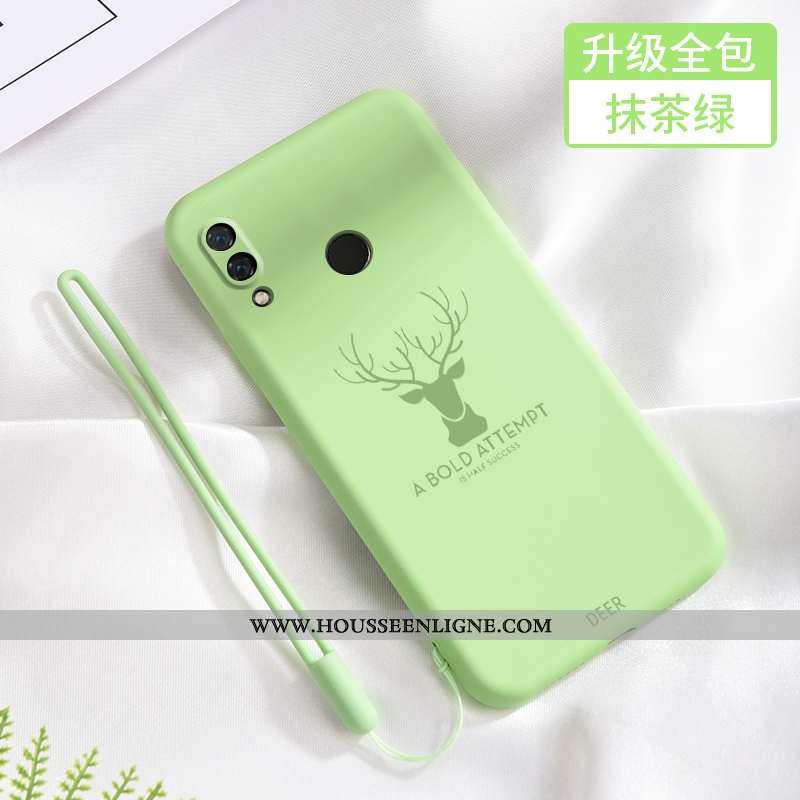 Coque Xiaomi Redmi Note 7 Créatif Fluide Doux Amoureux Rouge Téléphone Portable Tout Compris Verte
