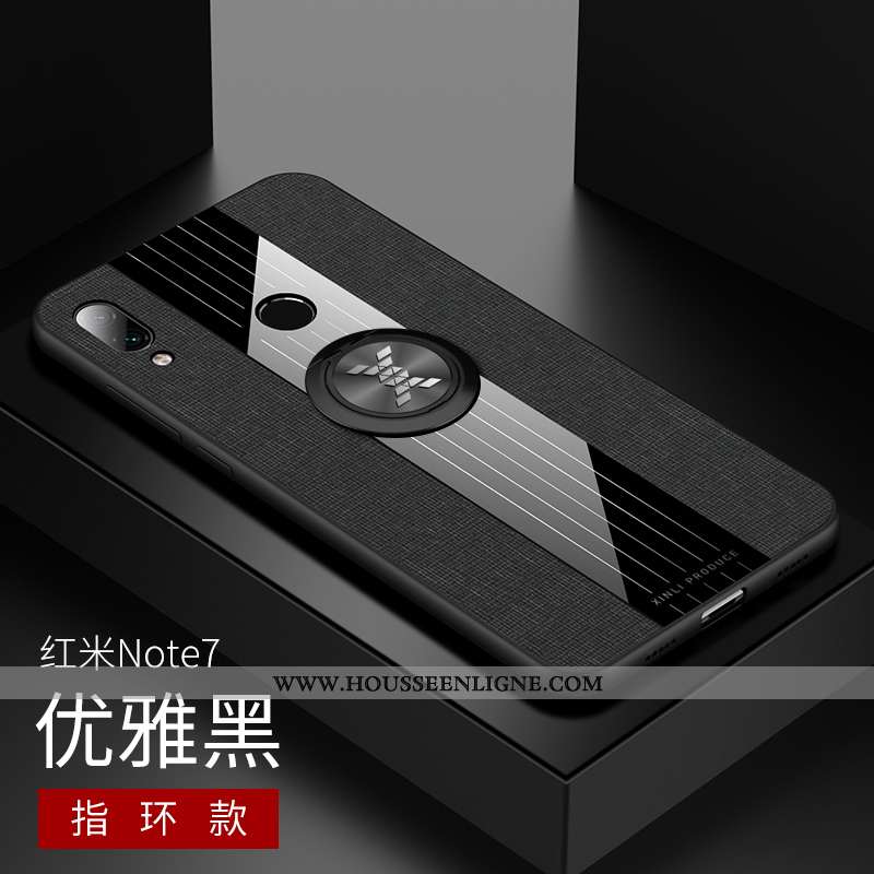 Coque Xiaomi Redmi Note 7 Protection Délavé En Daim Rouge Créatif Téléphone Portable Personnalité Ne