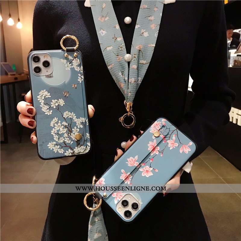 Coque Xiaomi Redmi Note 7 Protection Silicone Style Chinois Fleur Étui Rouge Bleu