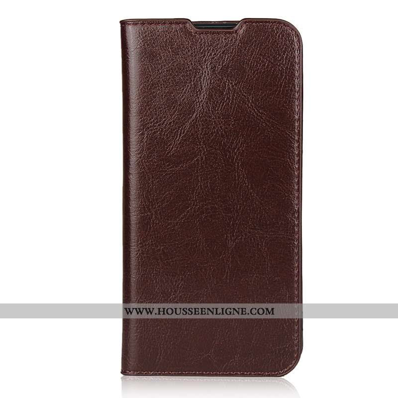 Coque Xiaomi Redmi Note 8 Pro Cuir Véritable Silicone Housse Étui Téléphone Portable Petit Protectio