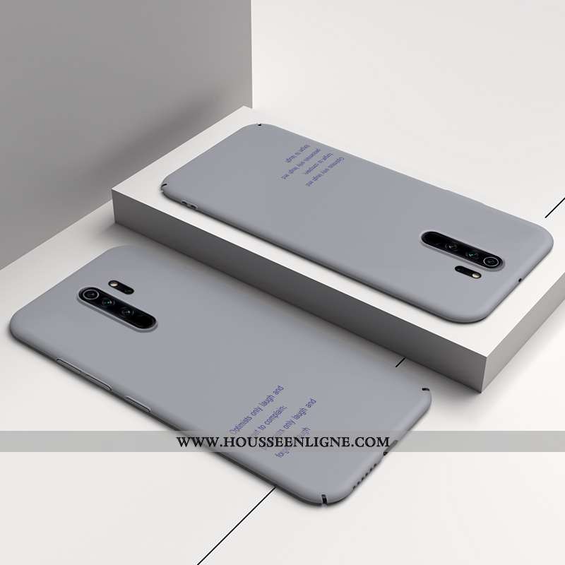 Coque Xiaomi Redmi Note 8 Pro Délavé En Daim Personnalité Bordure Original Difficile Violet Ultra