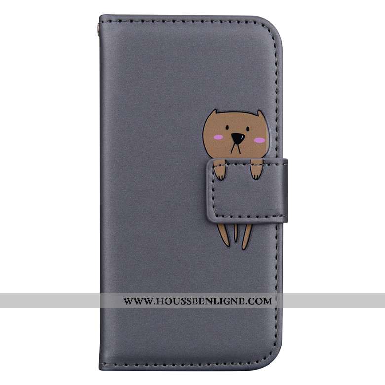 Coque Xiaomi Redmi Note 8 Pro Protection Dessin Animé Étui Téléphone Portable Rose Cuir
