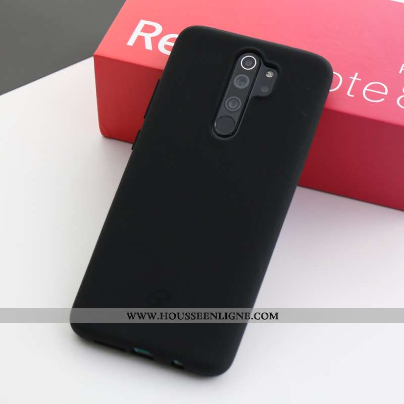 Coque Xiaomi Redmi Note 8 Pro Silicone Épaissir Rouge Téléphone Portable Étui Tout Compris Antidérap