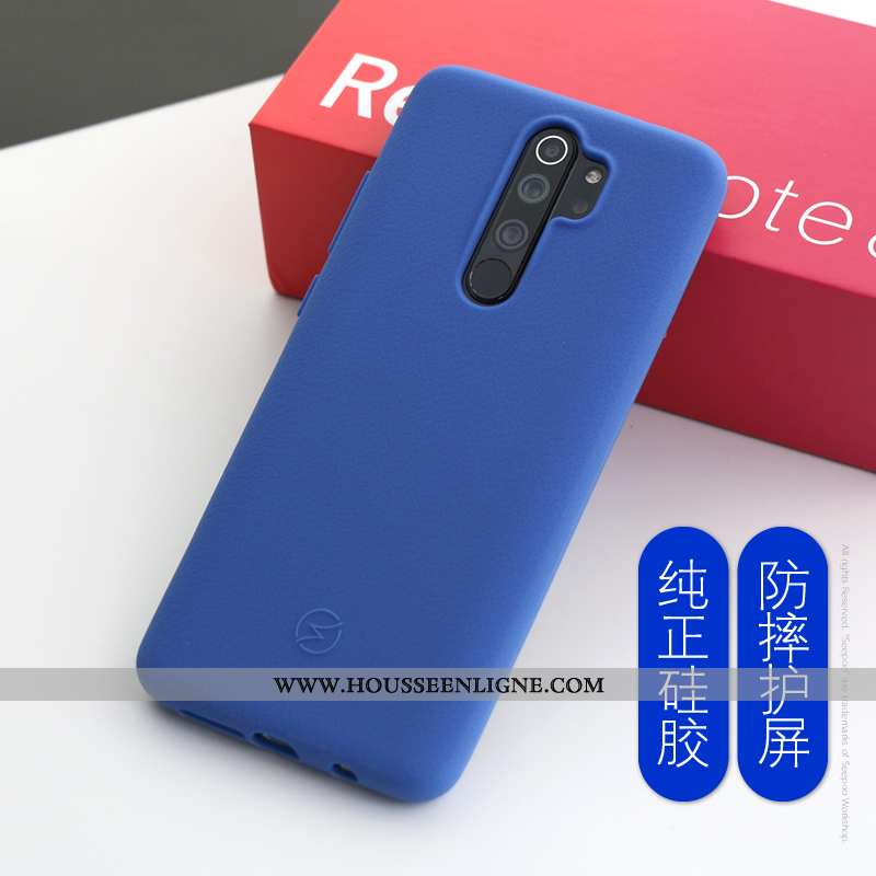 Coque Xiaomi Redmi Note 8 Pro Silicone Épaissir Rouge Téléphone Portable Étui Tout Compris Antidérap