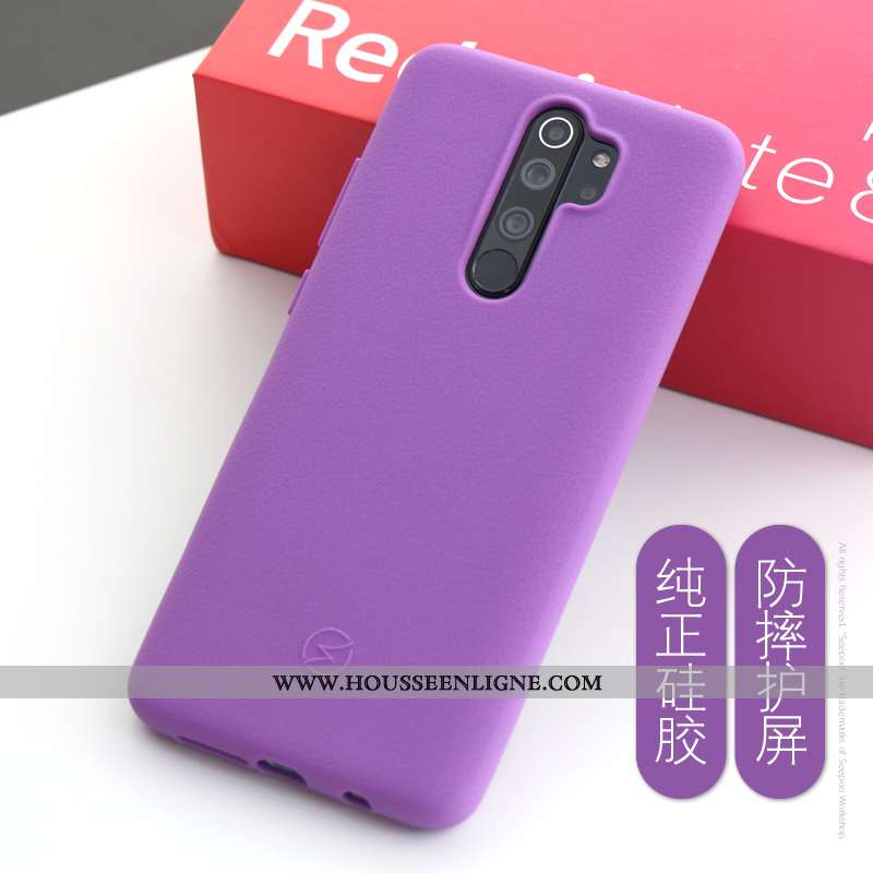 Coque Xiaomi Redmi Note 8 Pro Silicone Épaissir Rouge Téléphone Portable Étui Tout Compris Antidérap