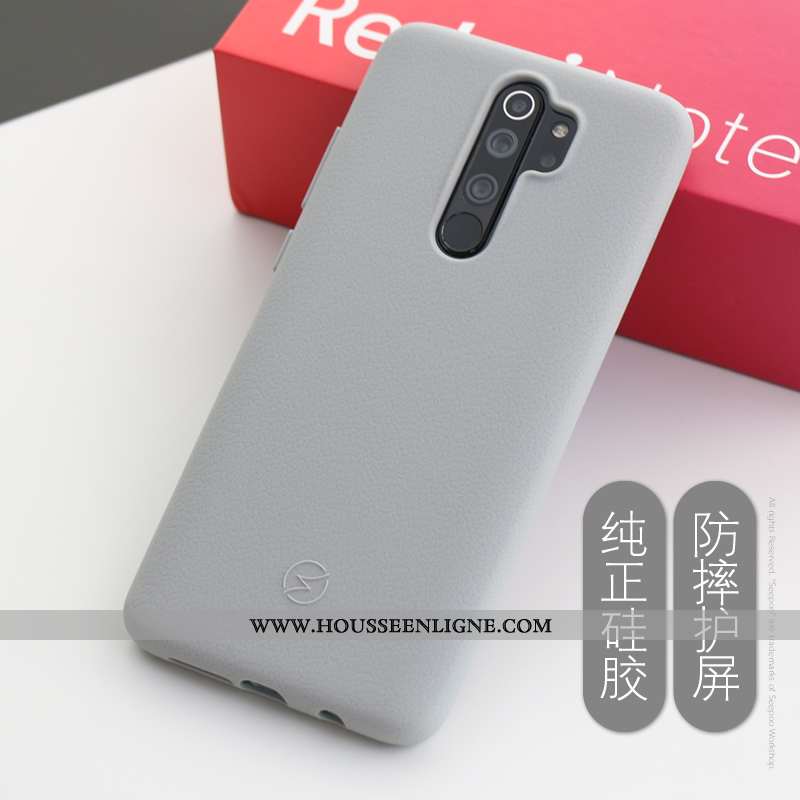 Coque Xiaomi Redmi Note 8 Pro Silicone Épaissir Rouge Téléphone Portable Étui Tout Compris Antidérap