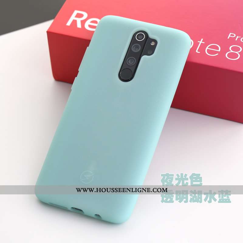 Coque Xiaomi Redmi Note 8 Pro Silicone Épaissir Rouge Téléphone Portable Étui Tout Compris Antidérap