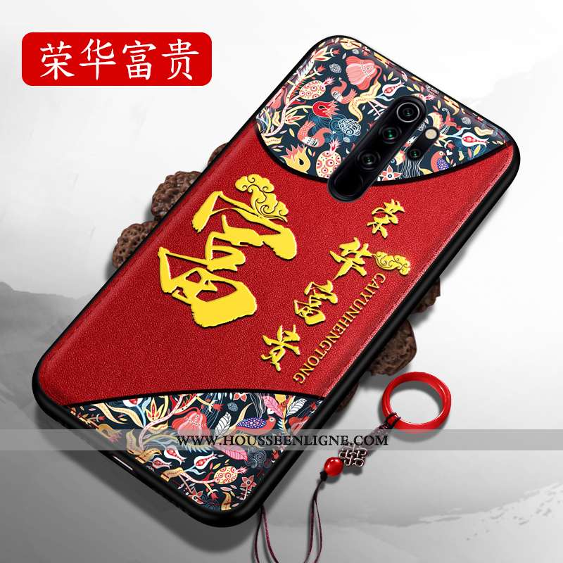 Coque Xiaomi Redmi Note 8 Pro Ultra Tendance Nouveau Incassable Fluide Doux Étui Rouge