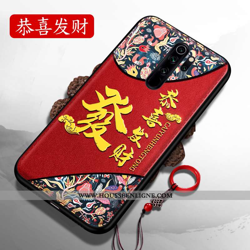 Coque Xiaomi Redmi Note 8 Pro Ultra Tendance Nouveau Incassable Fluide Doux Étui Rouge