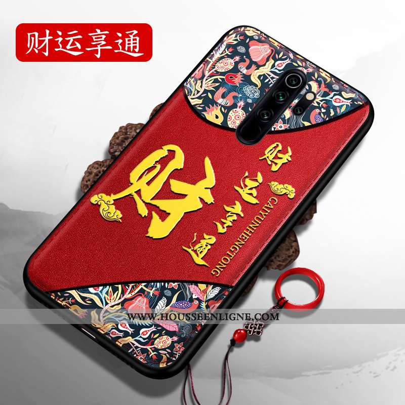 Coque Xiaomi Redmi Note 8 Pro Ultra Tendance Nouveau Incassable Fluide Doux Étui Rouge