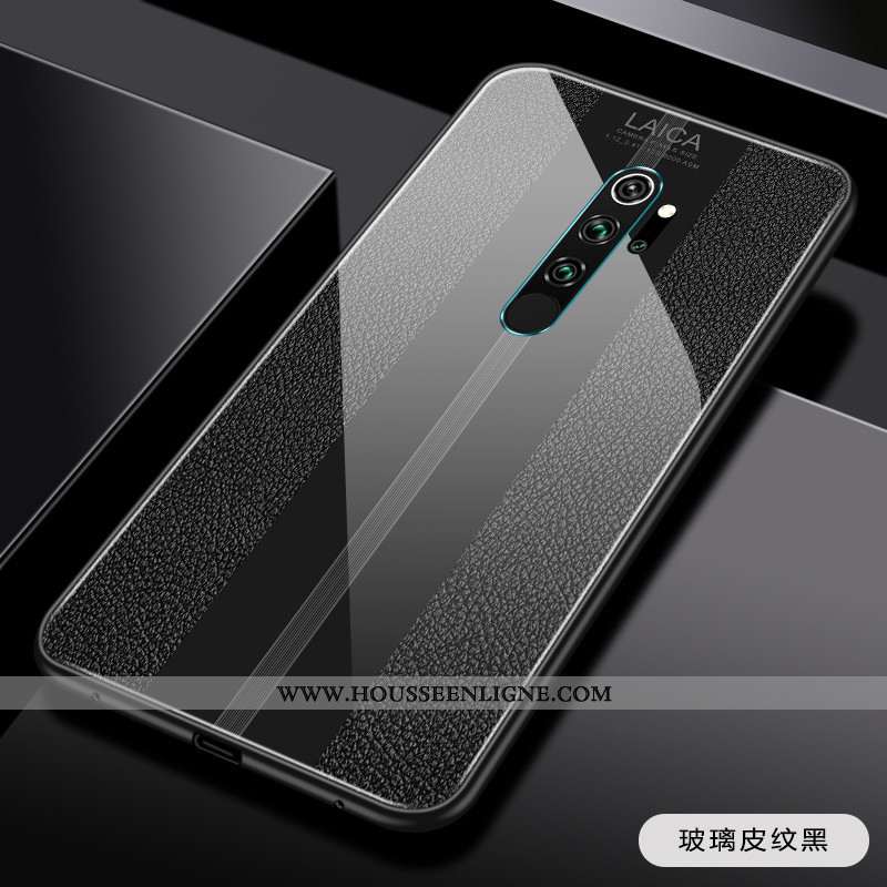 Coque Xiaomi Redmi Note 8 Pro Ultra Tendance Rouge Personnalité Délavé En Daim Business Légère Verte