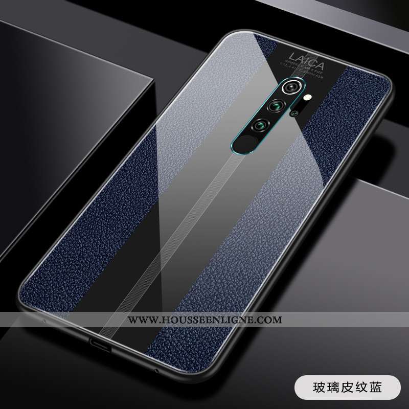 Coque Xiaomi Redmi Note 8 Pro Ultra Tendance Rouge Personnalité Délavé En Daim Business Légère Verte