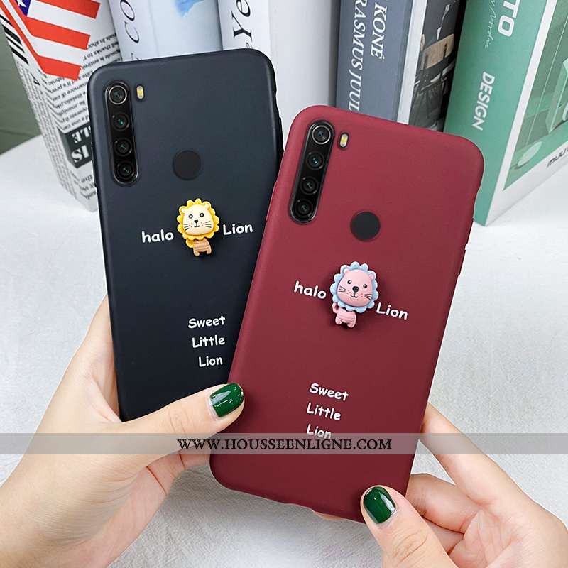 Coque Xiaomi Redmi Note 8t Fluide Doux Silicone Net Rouge Haute Tout Compris Jaune Dessin Animé