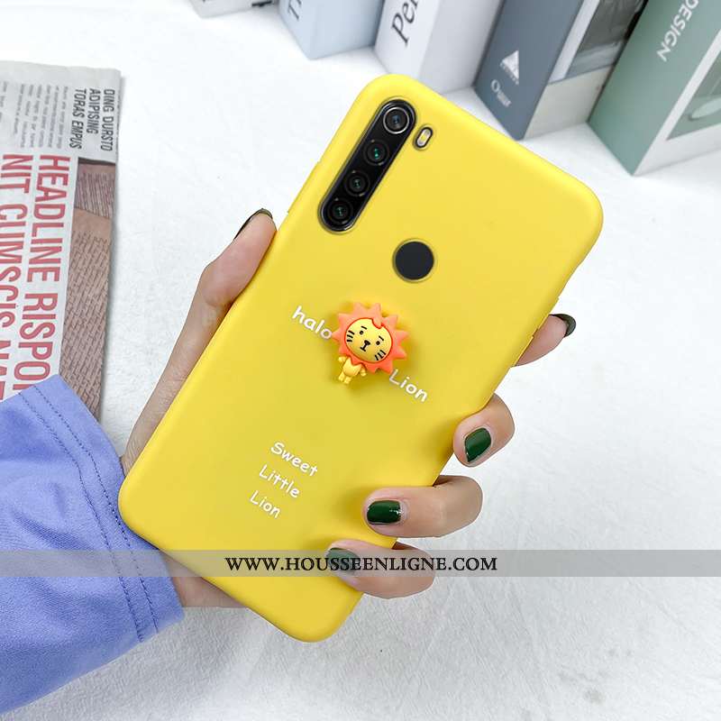 Coque Xiaomi Redmi Note 8t Fluide Doux Silicone Net Rouge Haute Tout Compris Jaune Dessin Animé