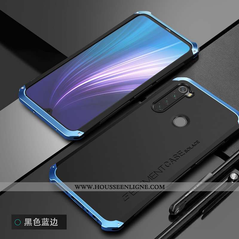 Coque Xiaomi Redmi Note 8t Métal Délavé En Daim Tendance Tout Compris Protection Personnalité Border
