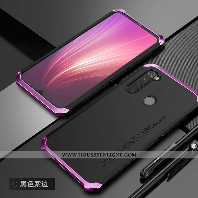Coque Xiaomi Redmi Note 8t Métal Délavé En Daim Tendance Tout Compris Protection Personnalité Border