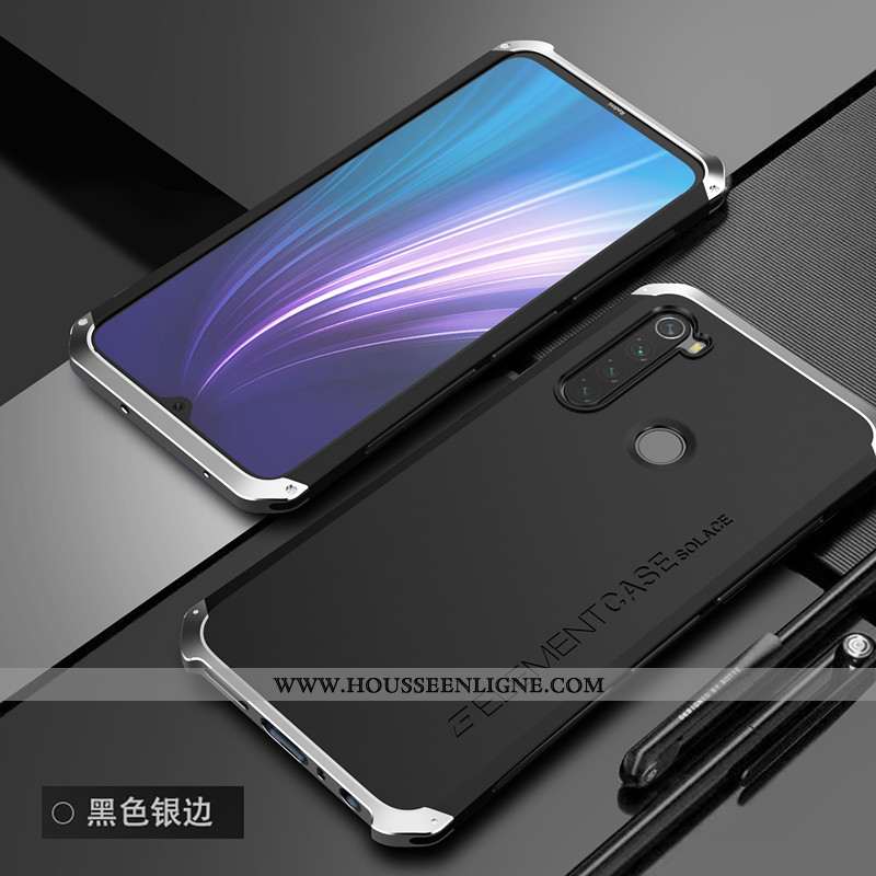 Coque Xiaomi Redmi Note 8t Métal Délavé En Daim Tendance Tout Compris Protection Personnalité Border